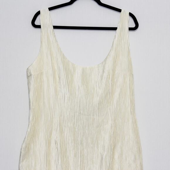 Meshki Theia Plisse Maxi Dress in Ivory Size XL NWT - Picture 9 of 14